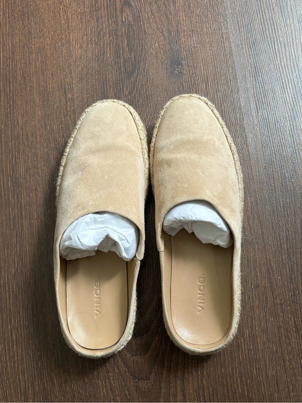Vince Ulla Suede Espadrille Slip-On - Beige 7.5 EUC!